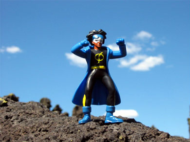 Our mascot, Static Shock