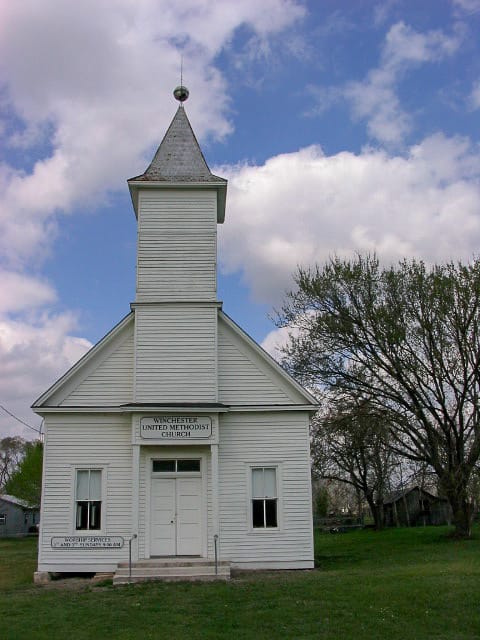 Old timey Methodist church
