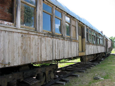 An old train in Virginia City