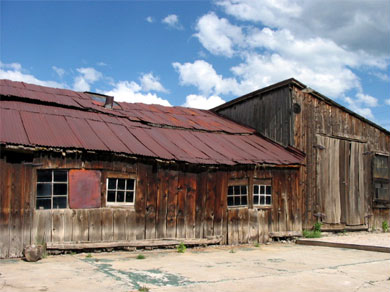 The site of an old building in Nevada City